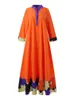 Vonda Summer Boemian Maxi Dress Women Vintage Floral Print geplooid 3/4 mouw patchwork sexy jurken v nek lange vestidos 220615