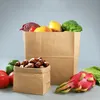 Fin Kraft Gift Wedding Candy Recyclable Takeaway Baking Miljövänlig torrförpackning Paper Bag 220704