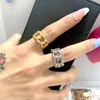 Fashion Cluster Rings Women Chain Ring For Womam Love Designer Rings Anello Di Lusso Luxe Bague Femme Wed Design Brand Name Jewelry Wholesale Bijoux De Luxe