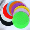 Alvéole multifonctionnelle Roundal non glisser la thermordium Mat à la chaleur Course coussin Mat Place Potte-Pot Tableau Silicone Dura T0607G089598668