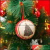 Envoltorio de regalo Nuevo Llega Caja de Navidad Bola de hierro Dulces redondos Invitados Embalaje Dhlng