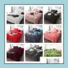 Sheets Sets Bedding Supplies Home Textiles Garden Ll Coral Fleece Bed Sheet Winter Thicken Four-Piece Set Designer Be D0X