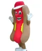 Hotdog hotdog mascotte kostuum volwassen maat fancy jurk cartoon karakter feest outfit voor volwassen fabrieks directe verkoop