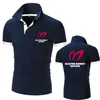 Summer Fashion Master Bunny Printed Button Pullover Shirt Men's Shorts Sleeve Slim Fit Golf Polo Shirt Men's Clothing 220623