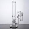 18mm Clear Hookahs Big Bongs Smoking Accessories Stereo Matrix Perc Percolators Dab Oil Rigs Glass Water Bong With Bowl Ash Catcher WP296
