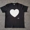 EBAIHUI Camisetas Iluminadas Negras para Hombre Camiseta Resplandor Interactivo Camisetas con Estampado De Corazón para Hombres Camiseta Superior En La Oscuridad Graffiti Pintado Ropa Familiar Luminosa con Luz