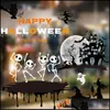 Muurstickers 2 stks Halloween raamsticker pompoen skl bat glazen deur ba dhgh4