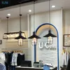 Lampes suspendues American Retro Loft Glass Industrial Lights Creative Single Head Metal Warehouse Hang For Bar Restaurant LightingsPendentif