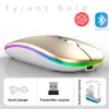 Souris sans fil Bluetooth avec souris RVB rechargeable USB pour ordinateur portable PC MacBook Gaming Mouse Gamer 24 Ghz 1600 dpi Epacket305417472