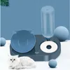 2-en-1 chat bol distributeur d'eau stockage automatique Pet Dog Food Container avec er er Feeder 220323