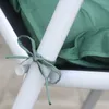 Coussin/Coussin d'oreiller décoratif pour chaise de jardin à dossier haut Coussin de protection solaire imperméable vert Résilience Coussin de siège en coton natif/décoratif
