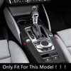 Bil Styling Center Console Gear Shift Panel Dekoration Klistermärke Trim för Audi A3 8V 2014-2018 LHD Carbon Fiber Färgtillbehör