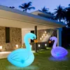 RGB 16 Färg LED Solar Lights Ball Swan Floating Pool Lamp IP67 Vattentät belysning Tub Nattljus Leksaker Outdoor Garden