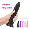 Erotic Soft Jelly Dildo Realistico Enorme plug anale Vibratore Strapon Penis G Spot Stimolatore Dick Giocattoli per adulti sexy Shop