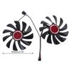 팬 냉각 2PCS 95mm FDC10U12S9-C CF1010U12S 쿨러 팬 XFX RADEON RX580 RX590 L4MDFANS를위한 냉각기 팬 교체