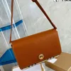 Frauen Umhängetaschen Messenger Geldbeutel Handtasche Echt Lederklappe Schnalle Innenpocke Lady Crossbody Taschen Klassischer Buchstaben Cl243o