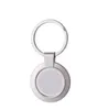 Blank Thermal Transfer Keychain Metal Sublimation Key Buckle Hanging Ornaments