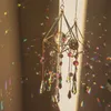 Itens de Novidade Sun Catcher Cristal Chandelier Iluminador Arco-íris Pendurando Vento Chimes Home Jardim Decoração Inventário Atacado