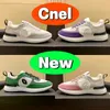 2023 Designer Lambskin sneaker Obuwie damskie Cnel 21SS Interlock Suede with box Fashion women fioletowo-szare czarne trampki Płaskie wygodne damskie buty sportowe