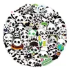 50 adesivi simpatico panda accessori per skate adesivo impermeabile in vinile per animali per custodia per telefono portatile birra bottiglia d'acqua computer decalcomanie per auto