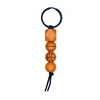 Monogram Keychains Rings Football Basketball Tennis Baseball Volleyball Key Chains Wood Beads Pendant Keyring Wooden Charms Jewelry Women