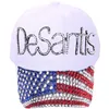 Custom high quality baseball caps for women Cotton Rhinestone Hat snapback cap with letter Desantis wholesale ZZA13401