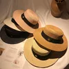 Wysokiej jakości szerokie grzbiet słomy czapki internetowe celebrytka podróżna słoneczna słoneczna kapelusz brytyjski styl czapki jazz