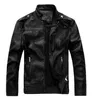 Vestes pour hommes Plus velours Faux cuir et manteaux hommes mode 2022 printemps hiver boucle d'épaule moto veste en cuir synthétique polyuréthane M-XXXL