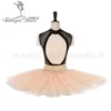 Crêpe pêche rose demi ballet tutu femmes plateau professionnel robe de ballet costume BT8923