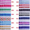 Set Mixed Glitter Powder Gradient Color Sexy Girl Nail Art Polish Sticker DIY pour orteil