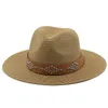 Wide Brim Hats Simple Girl Summer Panama For Women Men Beach Jazz Hat Cooling Ladies Fishing Sun Straw HatWide Chur22