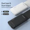 AWEI P5K Portable Power Bank 10000mAh Dual USB A and Type c Micro Dual input Fast Charge For Work Travel For Mobile Phone