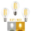 Retro LED Filament Light Lamp E27 2W 4W 6W 8W A60 B22 Bayonet Vintage Edison Led bulb AC 220V Clear Glass Shell H220428