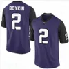 WSKT Custom College TCU Rorned Frogs Football Jersey Max Duggan Blair Conwright Garret Wallow La'kendrick van Zandt LaDainian Tomlinson Barber