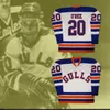 Maglia da hockey AHL San Diego Gulls personalizzata Nikolas Brouillard Alex Limoges Hunter Drew Jacob Perreault Trevor Carrick cucita bianco blu nero