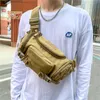 Bolsas ao ar livre tático 600D à prova d'água Oxford cinto masculino Fanny Pack ombro bolsa mensageiro grande capacidade viagens cidade bolsas de corridaO