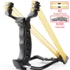 Potente fionda con elastici Fionde da polso pieghevoli Caccia all'aperto in oro nero Slingshot Shooting Steel Balls Tools