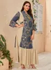 Sukienki plus size kobiety maxi duże 2022 Summer Chic Elegancki długi swobodny Abaya Turcja Evening Party Festival Robe ClothingPlus