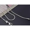1mm 30inch 925 Sterling Silver Snake Chain Necklace 925 Stamped Snake Necklaces For Women Fashion Jewelry Cheap