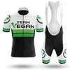 2024 Vegan Black Green Cycling Team Jersey 19D Short de vélo Ensemble Ropa Ciclismo MENS VTT été PRO BICYCLING Maillot bas vêtements221M