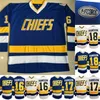 Ceomit Charlestown Jersey Mens Hanson Brother Slap Shot 16 17 18 Hanson Film Hokey Forması Ucuz Hızlı Hızlı Blue Blue White S-3XL