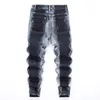 Brand 2022 Calças masculinas Novo jeans de designer de moda Rapped calça jeans de luxo Hip Hop Troushers Zipper para masculino tamanho 28-40