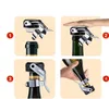 Bar Tools Stainless Steel Wine Bottle Stopper Vacuum Plug Seal Sealant Pump Red Wine Cap Sealer Professional Champagne Bottles Wines Stoppers