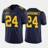 Nik1 Męs NCAA Michigan Wolverines 5 Joe Milton Football Jersey zszyte 24 Zach Charbonnet 30 Daxton Hill Michigan Jersey S-3xl