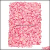 40*60 Cm Fiore Artificiale Parete di Seta Rosa Ortensia Decorazione Per La Cerimonia Nuziale El Casa Baby Shower Fondali Decor Consegna di Goccia 2021 Decorativo