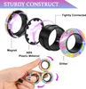 Magnetring Set Kreativ ADHD Ångest Stresslindring Magnetisk ring Fidget Spinning Ring för ångestbehandling Fingerleksaker Presenter för tonåringar Barn 3 delar xm