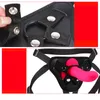 Массажер вибратор сексуальные игрушки 10 -скоростные вибрации ремня на жгуте Dildo Pacties для женщины лесбийский рабство пояс для взрослых 224L