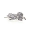 20 PCs/lote personalizado fofo animal broche de broche shinestone elefante pino para mulheres presente de decoração