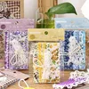 Emballage cadeau Full-blown Flowers Path Series Pack Cotton Girl Heart Lace Cloth Scrapbooking Mobile Phone Case Décoration Backing MaterialGift