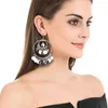 Clip-on Vis Retour Mode Déclaration Clip Sur Boucles D'oreilles Grand Rond Géométrique Pas De Clips D'oreille Percés Pour Les Femmes Suspendus Boucle D'oreille Moderne JewelryCli